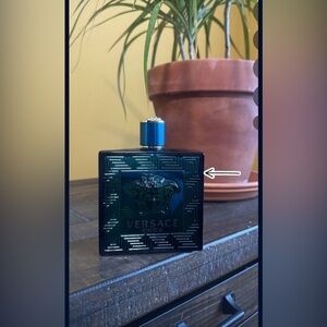 Versace Eros Blue and Gold Bottle